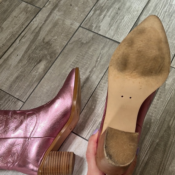 Billini Pink Metallic Western Boots - Picture 10 of 12